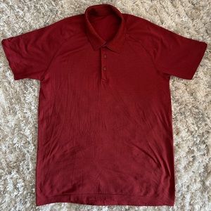 Lululemon metal vent tech polo. Red.